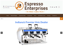Tablet Screenshot of espressoenterprises.com